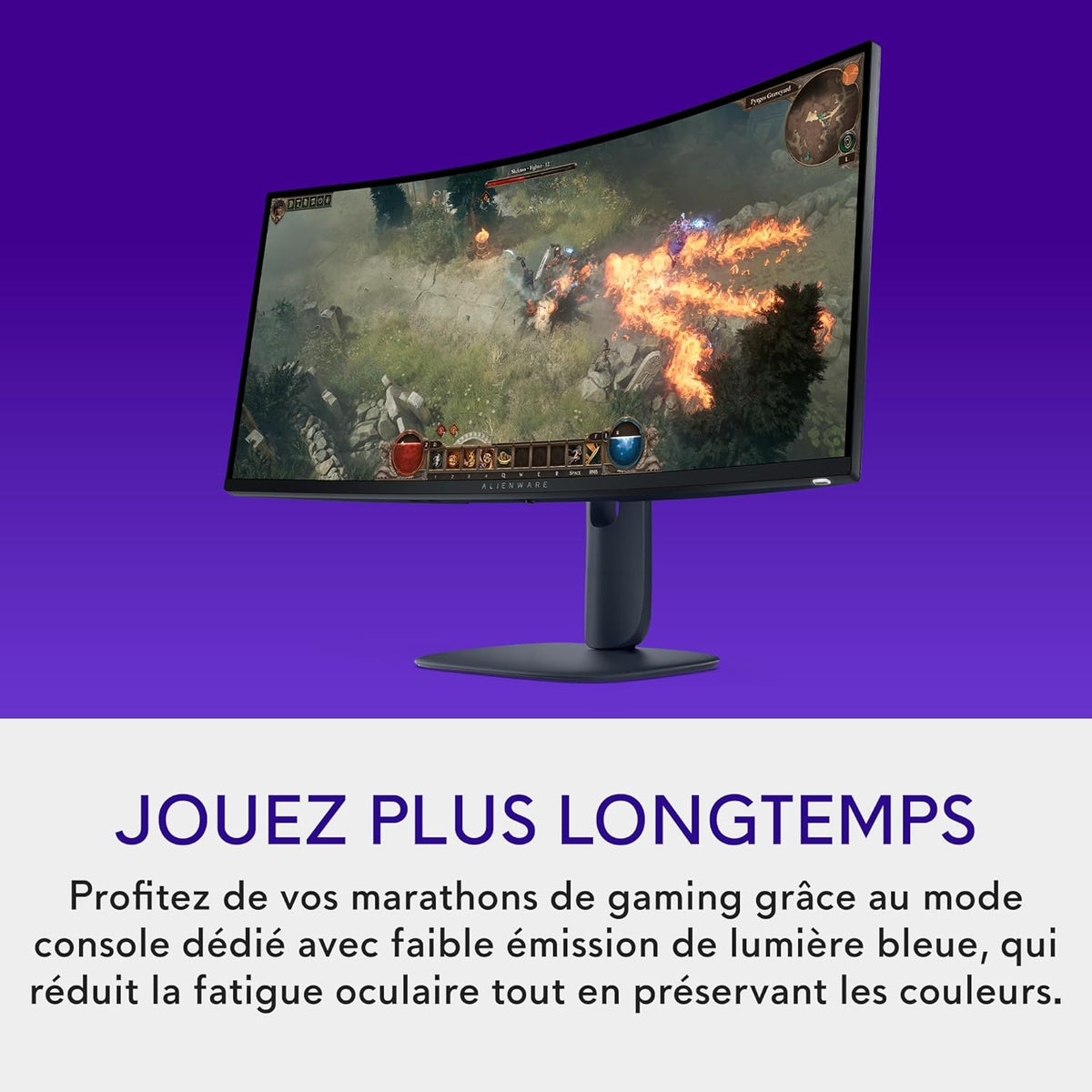 Monitor Gaming Alienware 34 - AW3425DWM, WQHD (3440x1440), 21:9 Curvo 1500R, 180Hz, VA, 1ms, AMD FreeSync Premium, VESA AdaptiveSync, 95% DCI-P3, HDR400, DisplayPort, 2 HDMI, 3 USB, Garantía de 3 años
