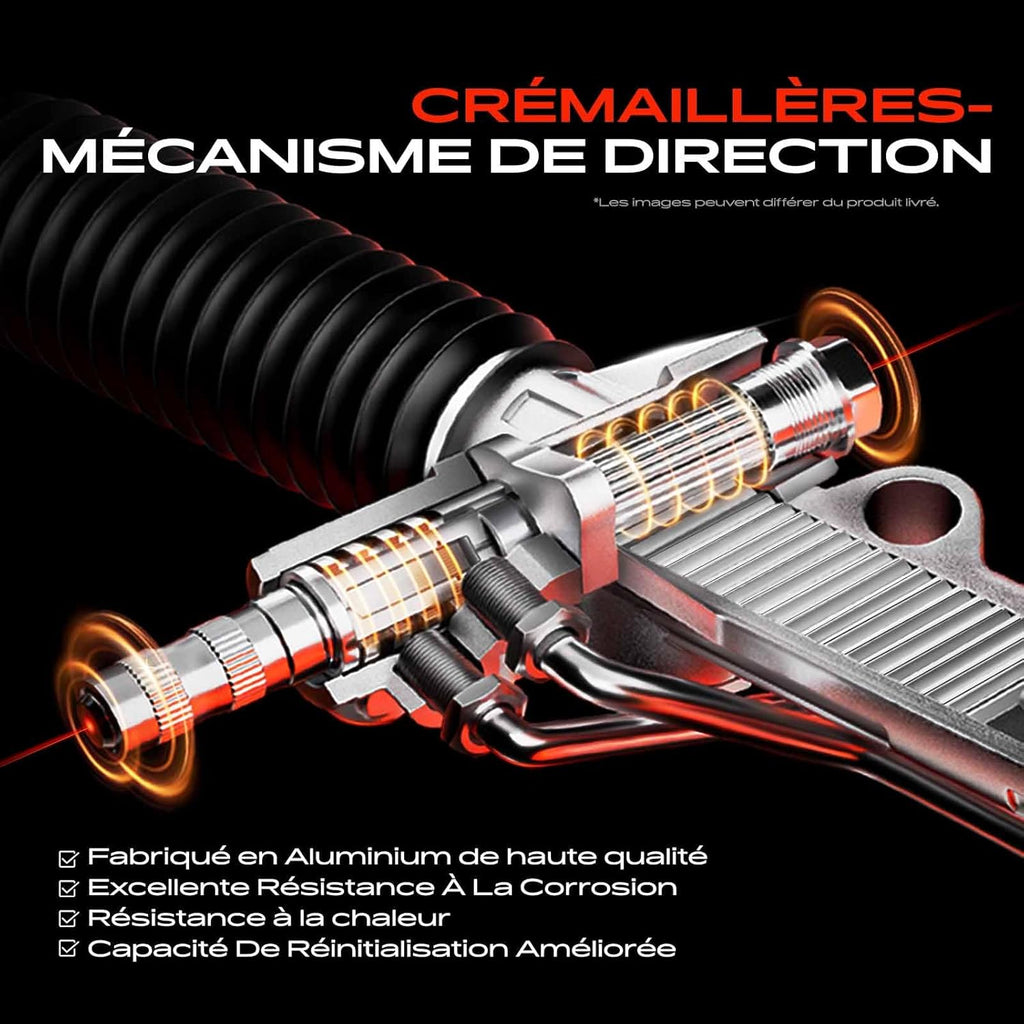 Frankberg Cremallera de dirección mecánica para conducción a la izquierda compatible con Panda 312 319 0.9L 2012-2022 Ypsilon 846 1.2L 2011-2022 Reemplazar# 51965755