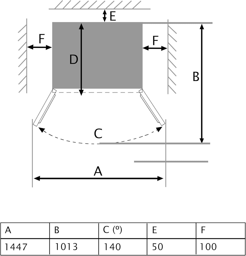 Frigorífico americano de 2 puertas Cecotec Bolero CoolMarket SBS 430 Dark E. Side by Side de 430 L, 176 cm de altura y 84 cm de ancho, sistema Multi Air Flow, Total No Frost, motor Inverter Plus