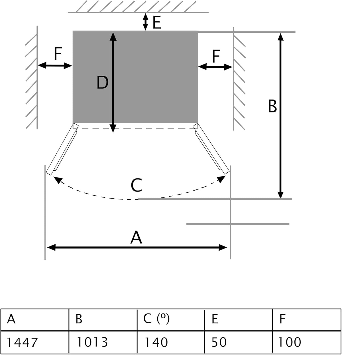 Frigorífico americano de 2 puertas Cecotec Bolero CoolMarket SBS 430 Dark E. Side by Side de 430 L, 176 cm de altura y 84 cm de ancho, sistema Multi Air Flow, Total No Frost, motor Inverter Plus