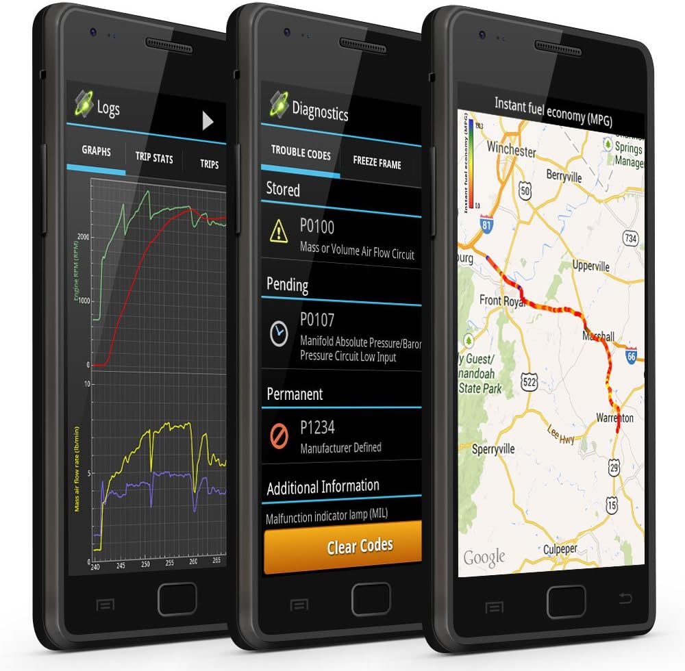 Adaptador OBD2 Bluetooth 3.0 OBDLink LX para Android, compatible con Motoscan, Torque, Hybrid Assistant, escáner de diagnóstico OBD II