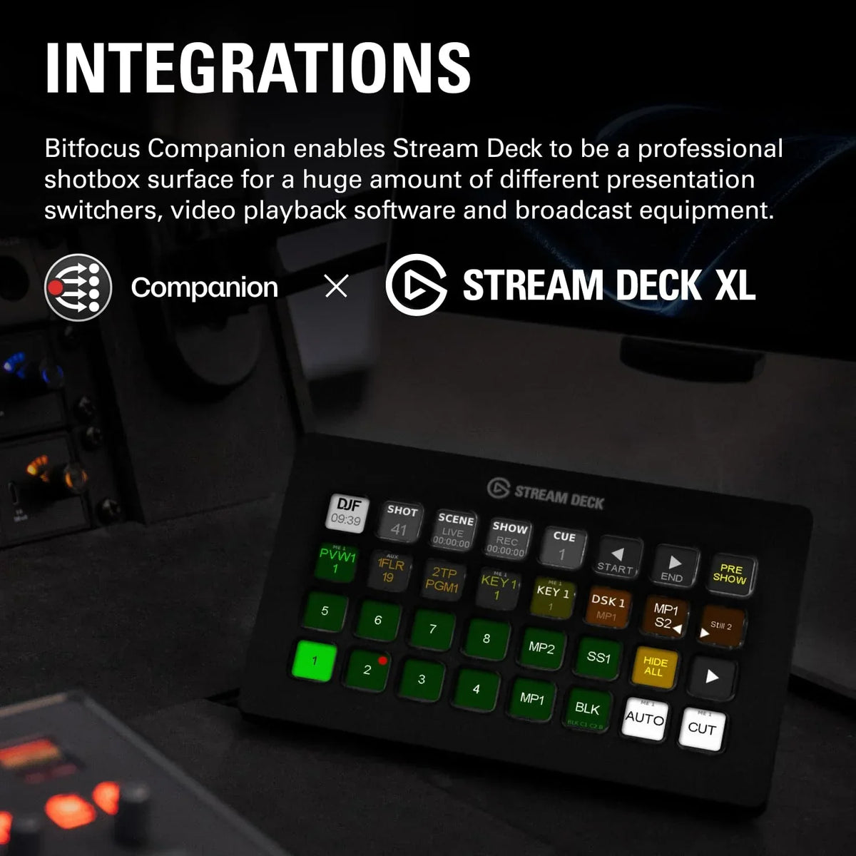 Elgato Stream Deck XL, controlador de estudio, 32 teclas, acciones ilimitadas, integraciones, retroalimentación visual, Mac/PC