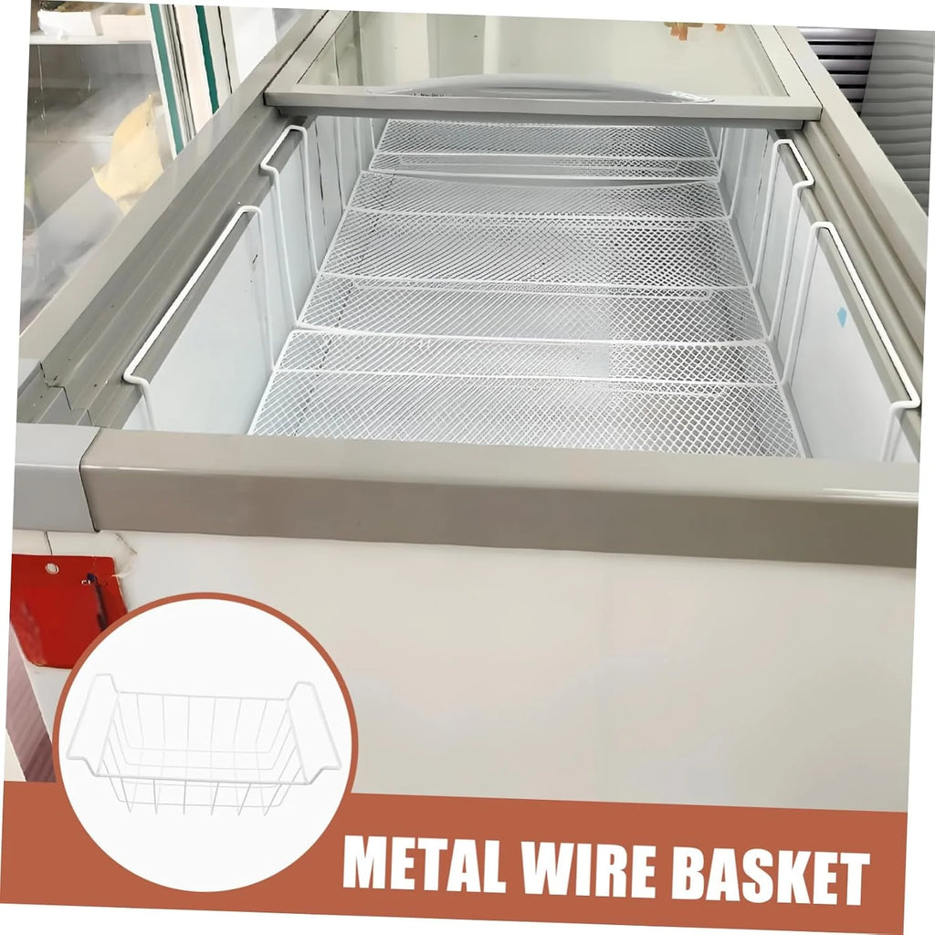 Pogrubiony metalowy drut zamrażarka Sto kosz do zamrażarki skrzyniowej i refriratorów - zoptymalizowana konstrukcja Air Culat dla wydajnego przechowywania żywności i nizat