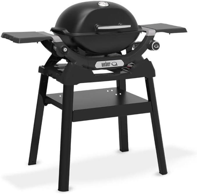 Barbacoa de gas WEBER Q 1200N negra con soporte