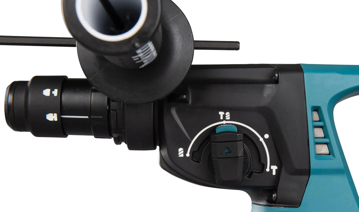 Martillo combinado a batería Makita DHR243Z de 18 voltios con SDS Plus, sin batería, sin cargador y sin sistema de extracción de polvo