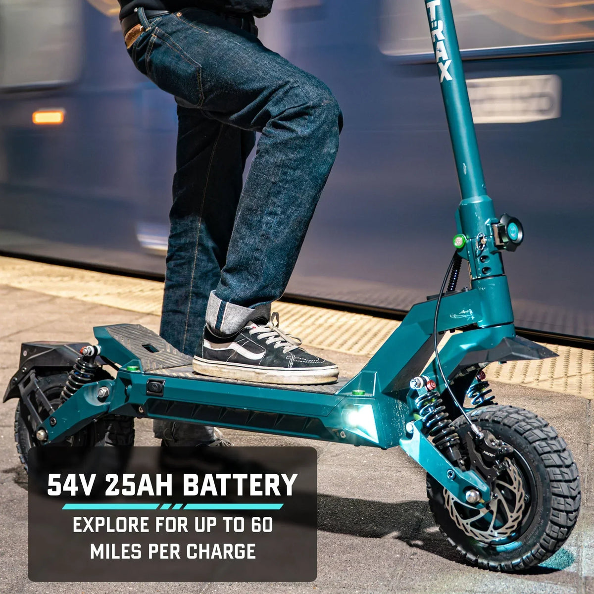 Patinete Eléctrico Todoterreno Gotrax GX3 2026 – Doble Motor Potente, Velocidad Máxima 64 km/h, Neumáticos Todoterreno