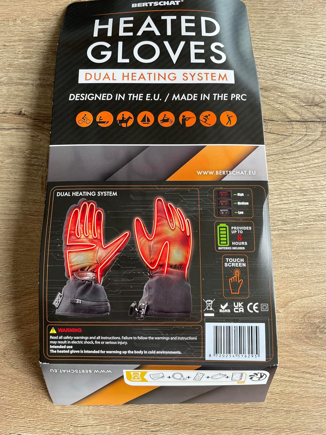 BERTSCHAT Guantes calefactables - Dual-Heating Pro USB/Guantes calefactables