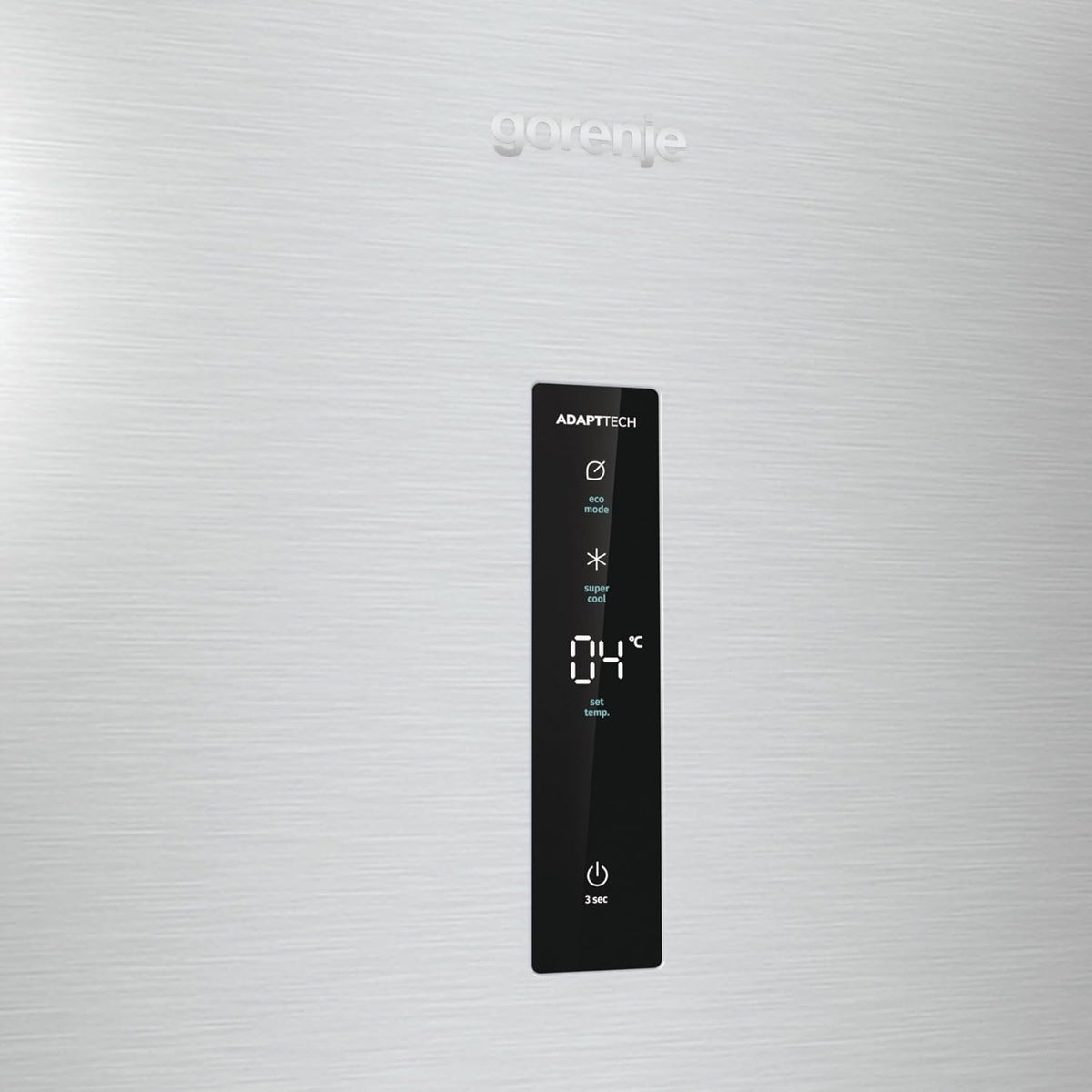 Frigorífico Gorenje R 619 DAXL6/AdaptTech/FreshZone/Función de enfriamiento rápido/Sistema de refrigeración por circulación de aire/Pantalla LED / 398l / 185cm / Clase energética D/Acero inoxidable
