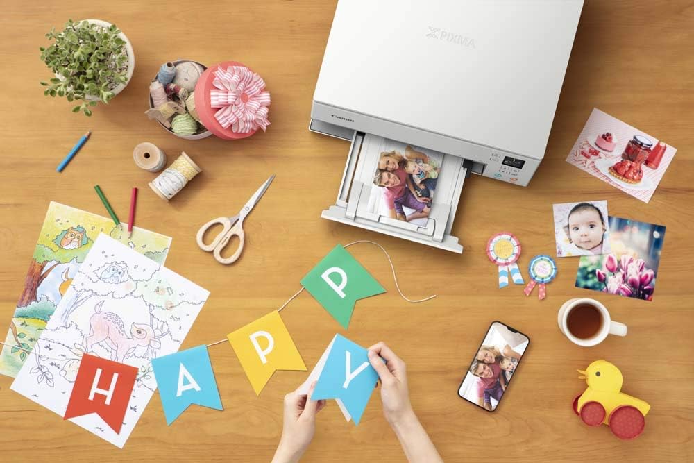 Impresora multifunción de inyección de tinta a color Canon PIXMA TS6350a DIN A4 (impresora fotográfica, escáner, copiadora, OLED, 4.800x1.200 ppp, USB, WLAN, 5 tintas independientes, impresión a doble cara, 2 bandejas de papel), negro