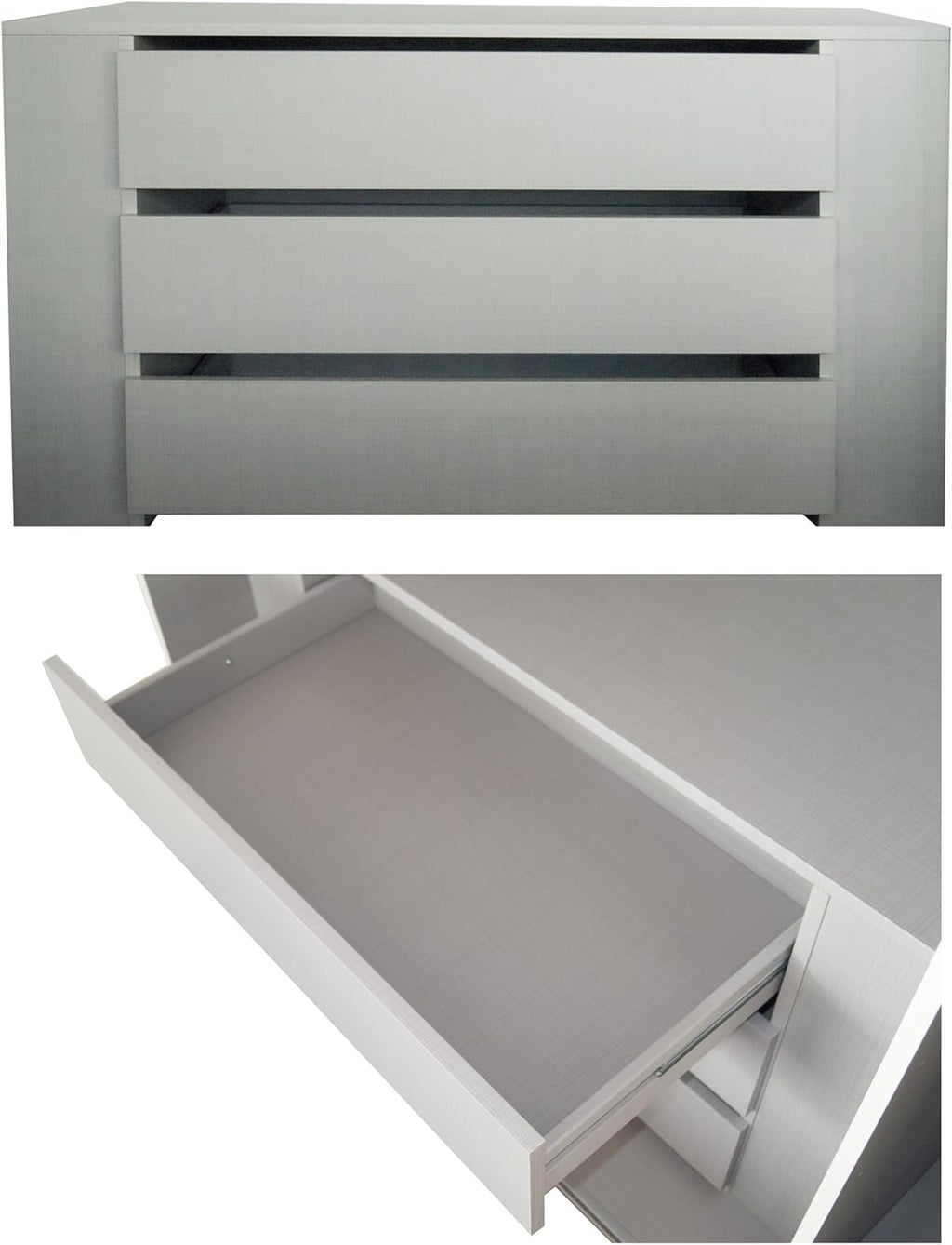 Armario de puertas correderas de 3 puertas, 250 cm ancho/216 cm alto/65 cm fondo, blanco con frente de cristal, espejo y perfiles de agarre negros, incl. cierre suave, armario con estantes, barras para ropa, cajones y compartimentos / 22033