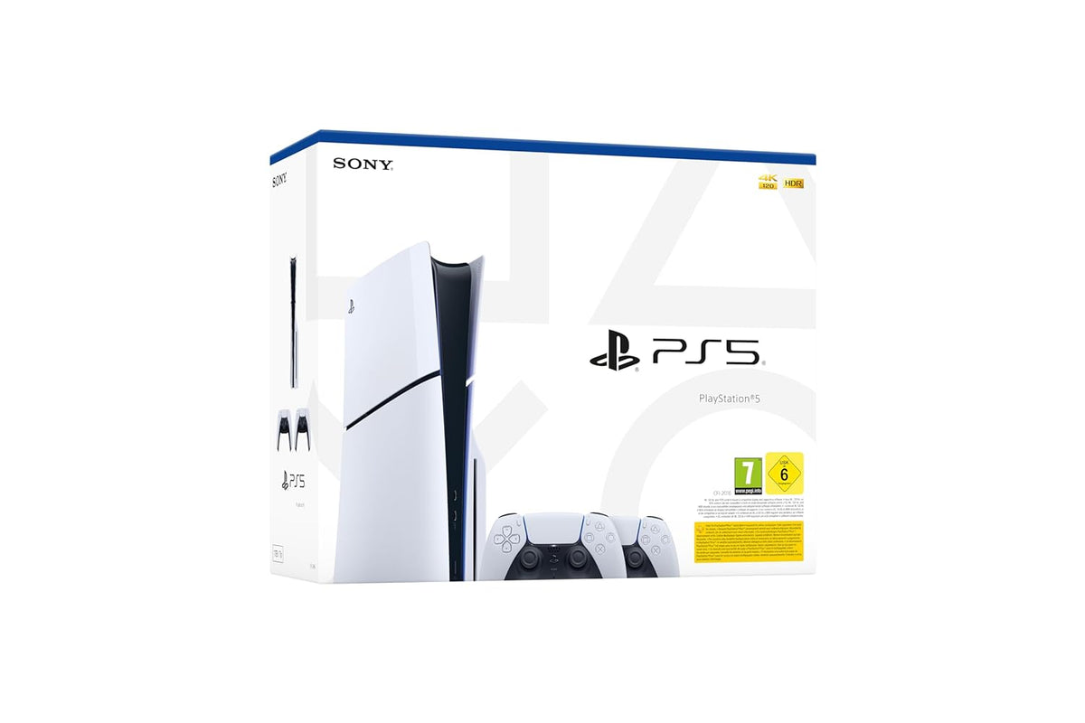 PlayStation®5 Standard (Slim) Bundle con un segundo mando inalámbrico DualSense™
