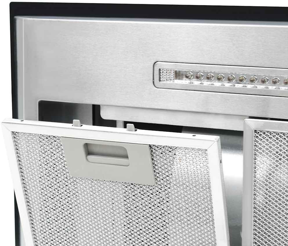 vidaXL okap kuchenny 90 cm, LCD, czujnik dotykowy, 756 m³/h, okap wyspowy, okap do komina