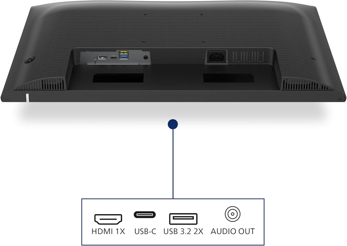Philips 24E1N1300AM - Monitor FHD de 24 pulgadas, ajustable en altura, altavoces (1920x1080, 100 Hz, HDMI, USB-C (entrega de energía de 65 W), concentrador USB) Negro