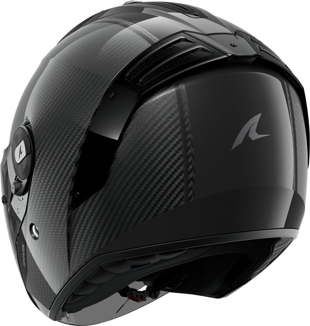 SHARK, Casco de moto jet RS JET CARBON SKIN Negro Carbono DKD, M
