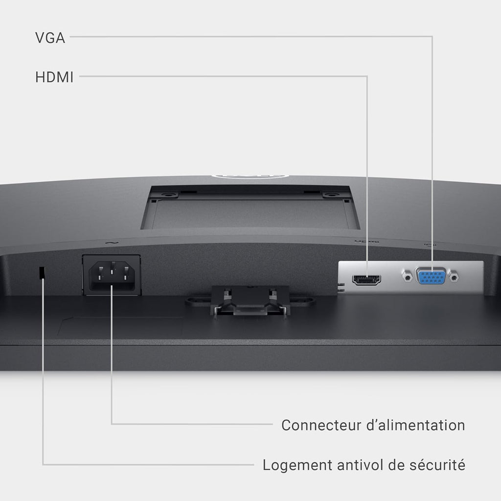 Monitor Dell SE2422HX de 24" Full HD (1920x1080), 75Hz, VA, 5ms, AMD FreeSync, HDMI, VGA, 3 años de garantía, negro