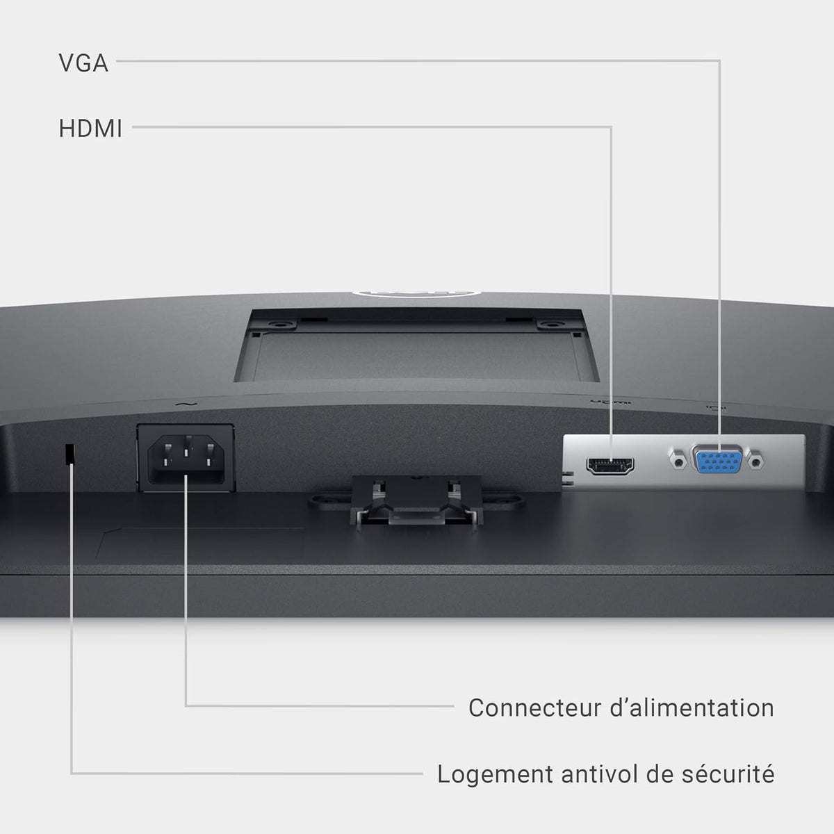 Monitor Dell SE2422HX de 24" Full HD (1920x1080), 75Hz, VA, 5ms, AMD FreeSync, HDMI, VGA, 3 años de garantía, negro