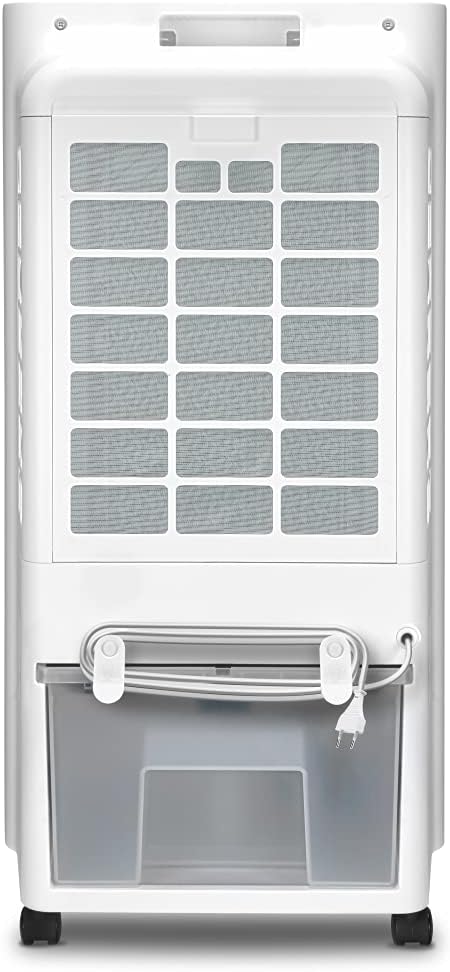 Refrigerador de aire portátil TROTEC PAE 31, climatizador 3 en 1, humidificador y ventilador, depósito de 6 l, capacidad de evaporación de 1,1 l/h, 3 niveles de ventilación, temporizador, modo nocturno