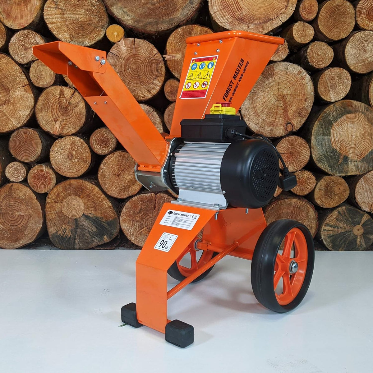 Trituradora Forest Master 2800 vatios 4 CV AST para hojas y madera, trituradora de jardín, biotrituradora eléctrica