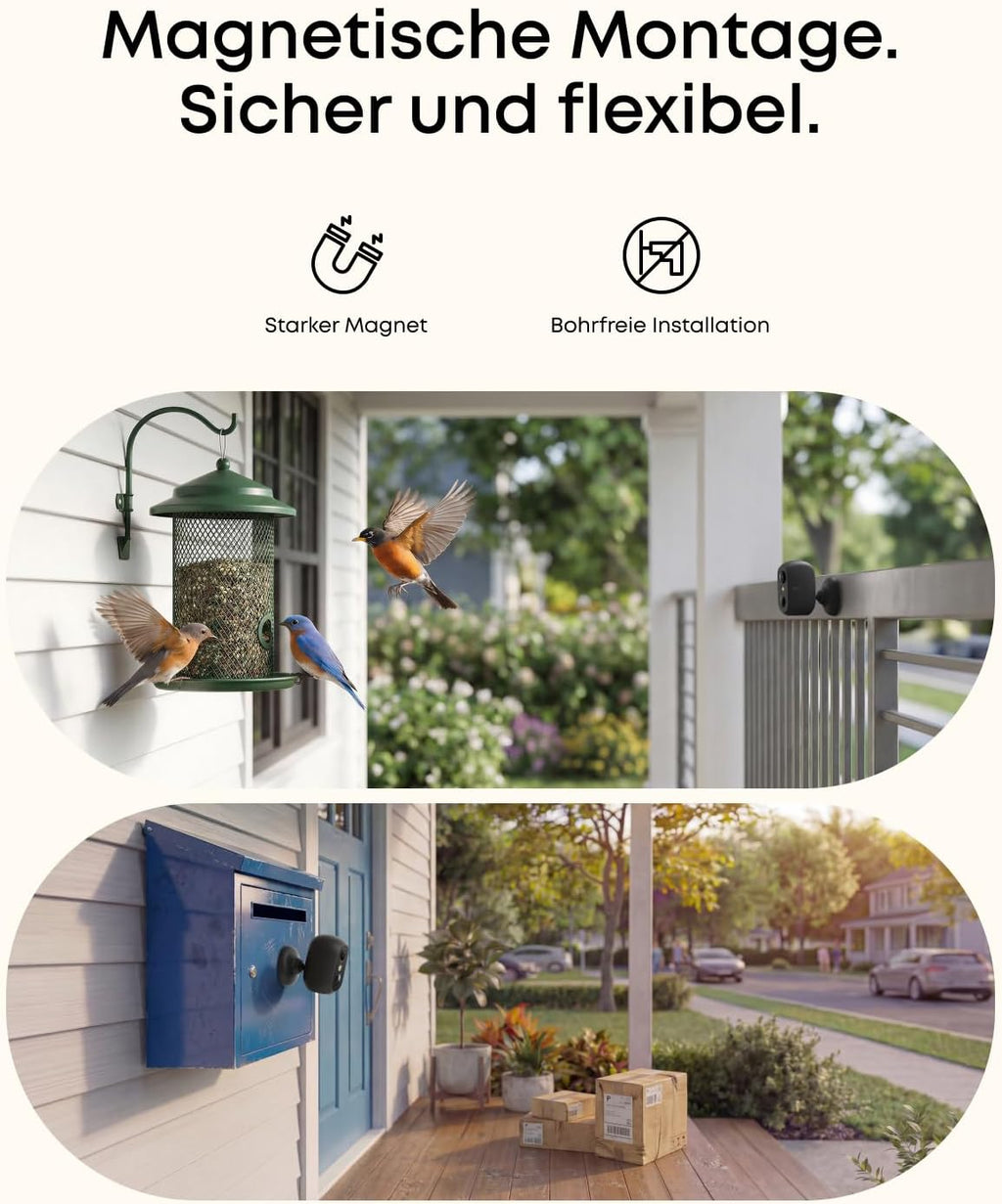 eufy Security Anker eufyCam C35 Set de 2 cámaras, cámara de vigilancia para exteriores