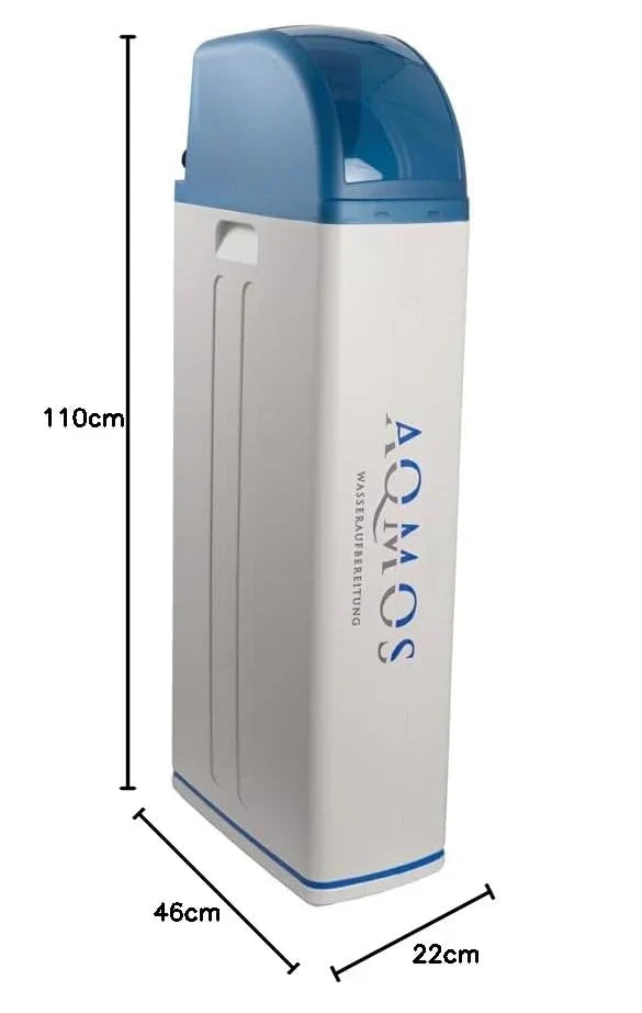 Sistema de descalcificación de agua AQMOS R2D272 incl. kit de conexión y bloque de montaje para hogares de hasta 7 personas, descalcificador antical