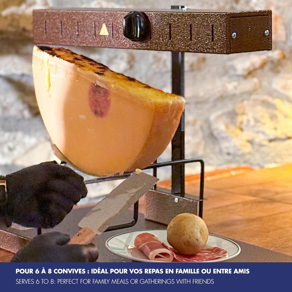 Aparato para Raclette Alpage® Signature Tradicional 6-10 personas – Rampa de calefacción ajustable – 230V – Louis Tellier – Para profesionales y familias