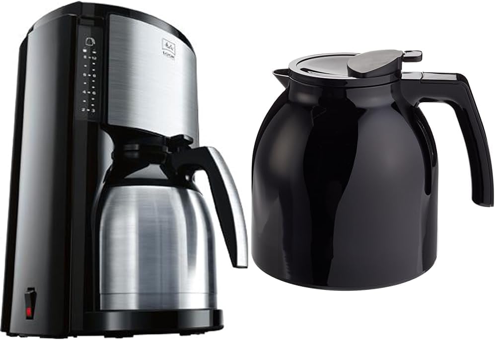 Melitta Look Therm Selection - Cafetera de filtro - con jarra térmica - 10 tazas - Negro (M 661 BK SST)