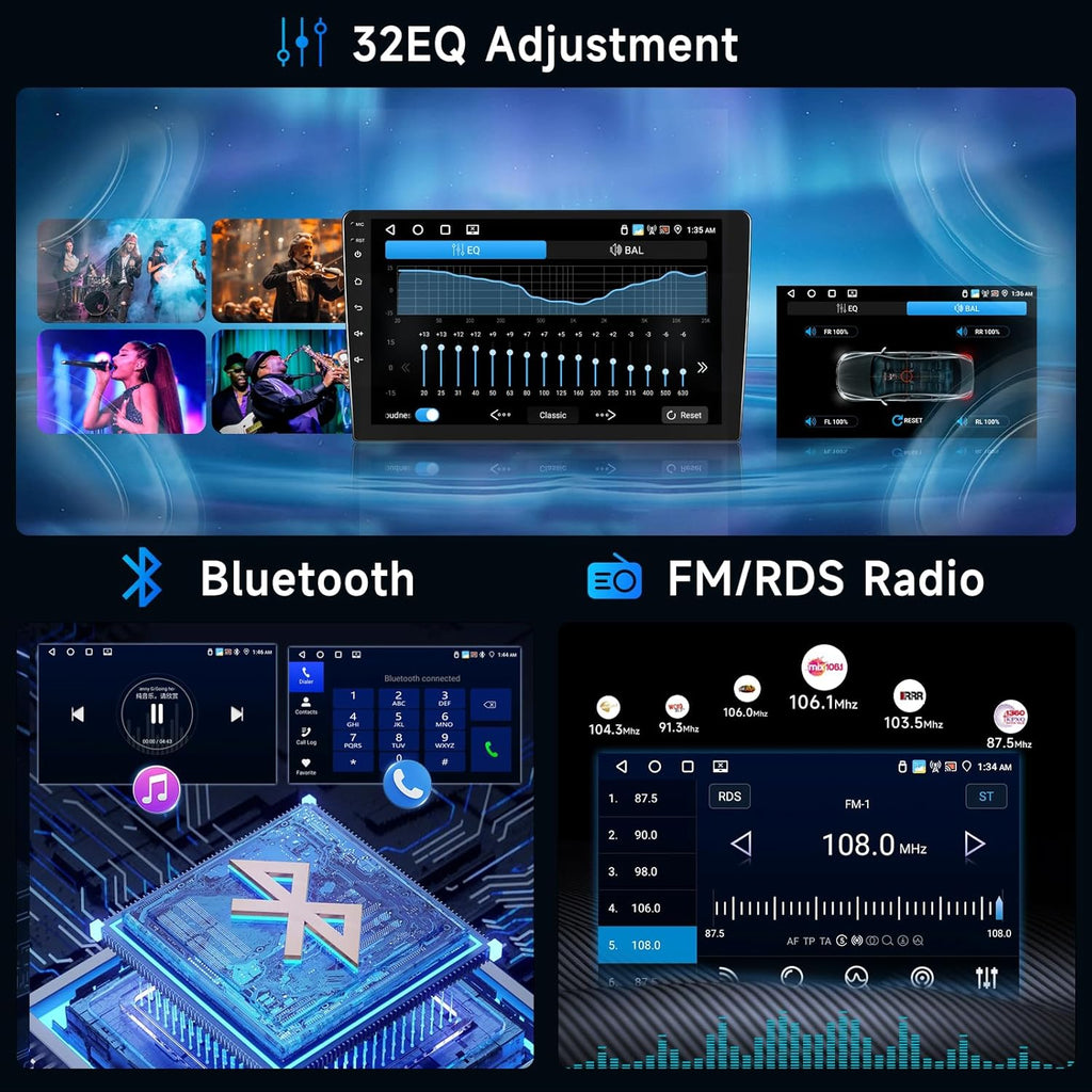 Autorradio Android 4G+64G para Peugeot 308 308SW 408 2007-2015, Radio con CarPlay y Android Auto inalámbricos, pantalla táctil de 9 pulgadas Hodozzy, navegación GPS, WiFi, DSP FM/RDS, radio 2 DIN + cámara