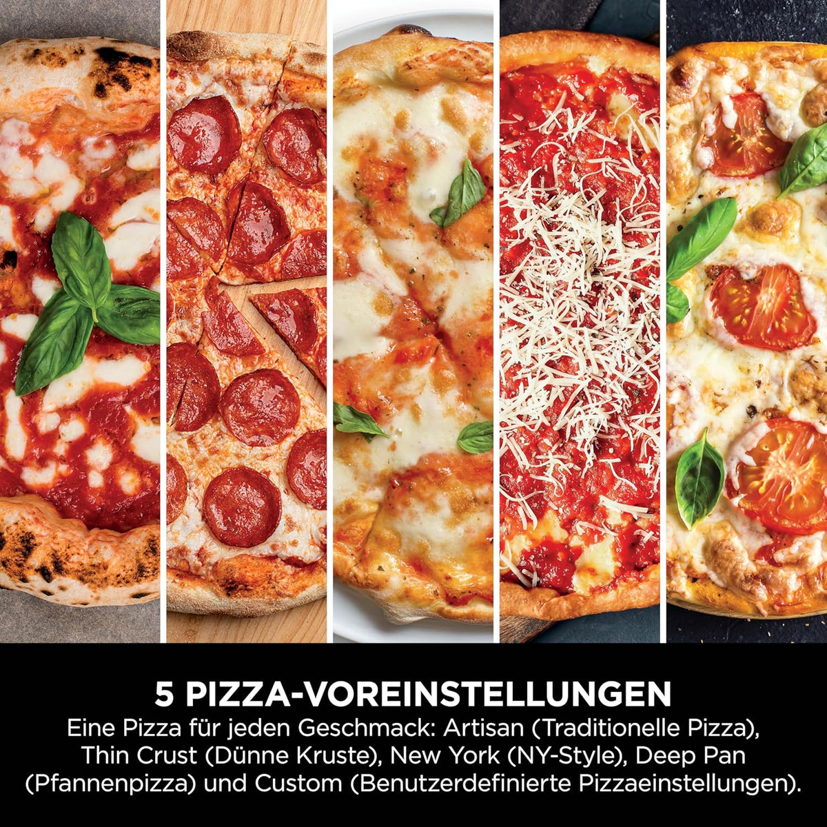 Horno de pizza para exteriores y freidora de aire Ninja Artisan, 4 funciones, tabla de servir, cortador de pizza, piedra para pizza de 30 cm, pala para pizza, bandeja para hornear y cesta para freidora de aire, verde MO201AMZEU