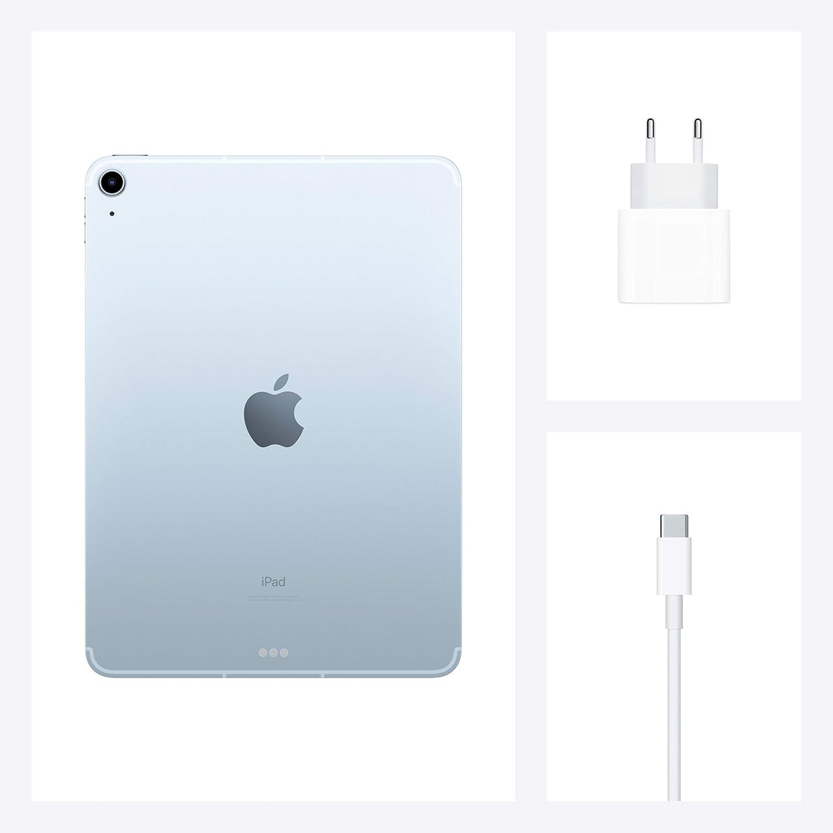 Apple iPad Air 2020 (10,9 pulgadas, Wi-Fi + Cellular, 64 GB) Azul cielo (Reacondicionado)
