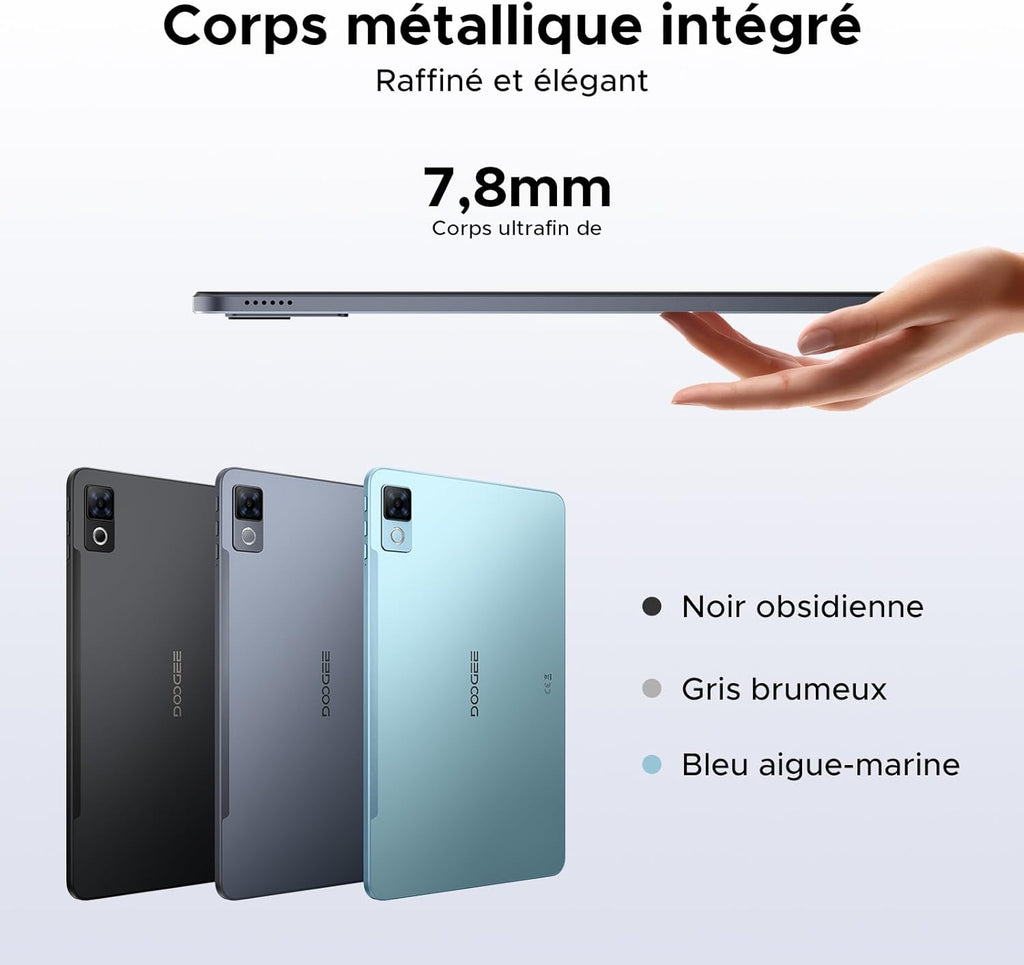 Tableta Android DOOGEE U12-V, tableta de 12 pulgadas, 24 GB RAM + 128 GB ROM (TF 2 TB), batería de 9000 mAh / carga rápida de 18 W, procesador Octa-Core Unisoc T7255, cámara de 13 MP, teclado para tableta con lápiz óptico, WiFi 5G