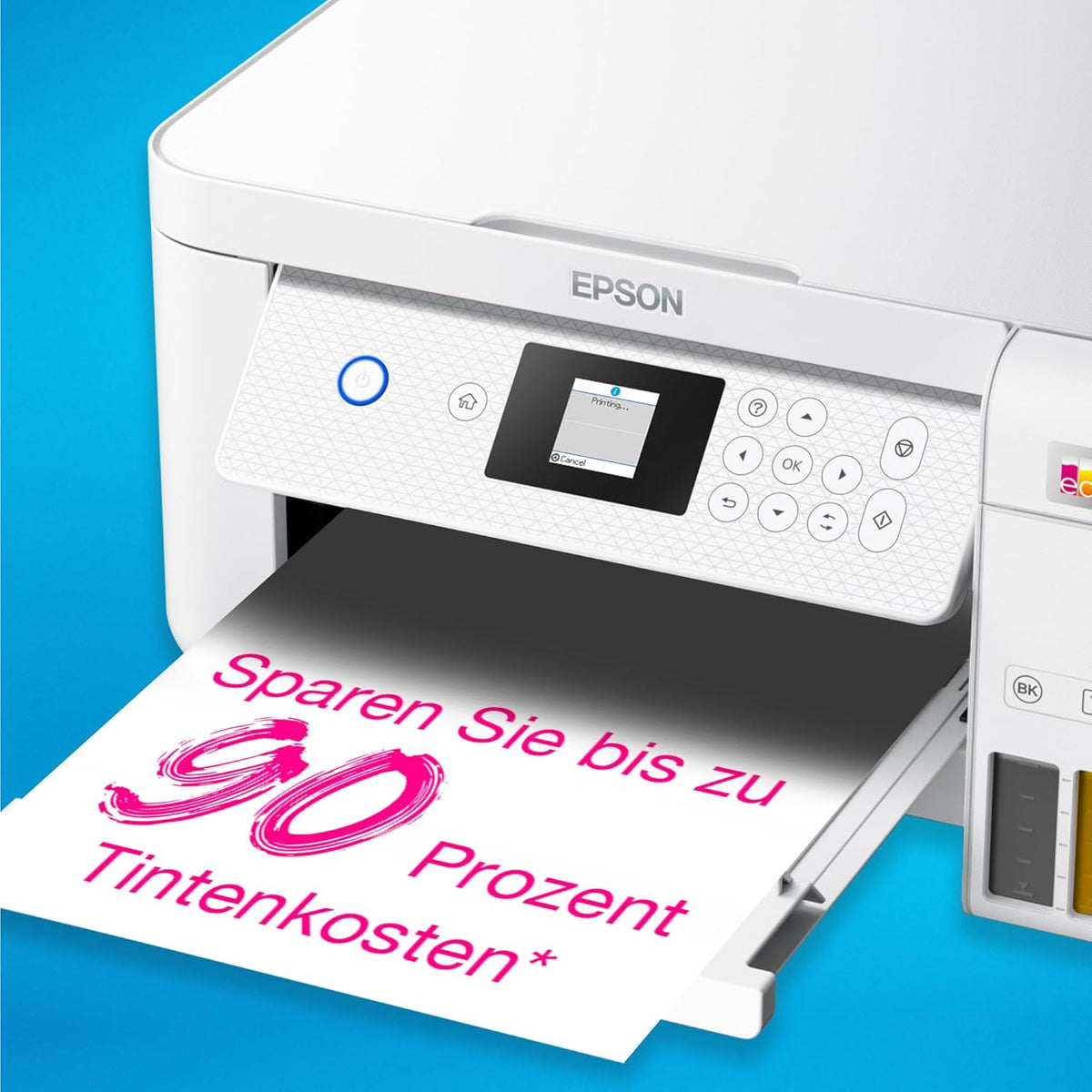 Impresora multifunción de inyección de tinta Wi-Fi Epson EcoTank ET-2826 A4, con un suministro de tinta incluido de hasta 3 años