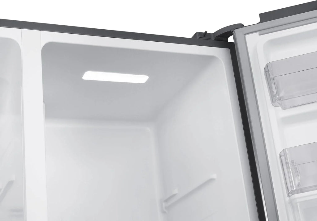 Respekta Halvar Side-by-Side 439 L, No Frost, dozownik wody, Inox Look