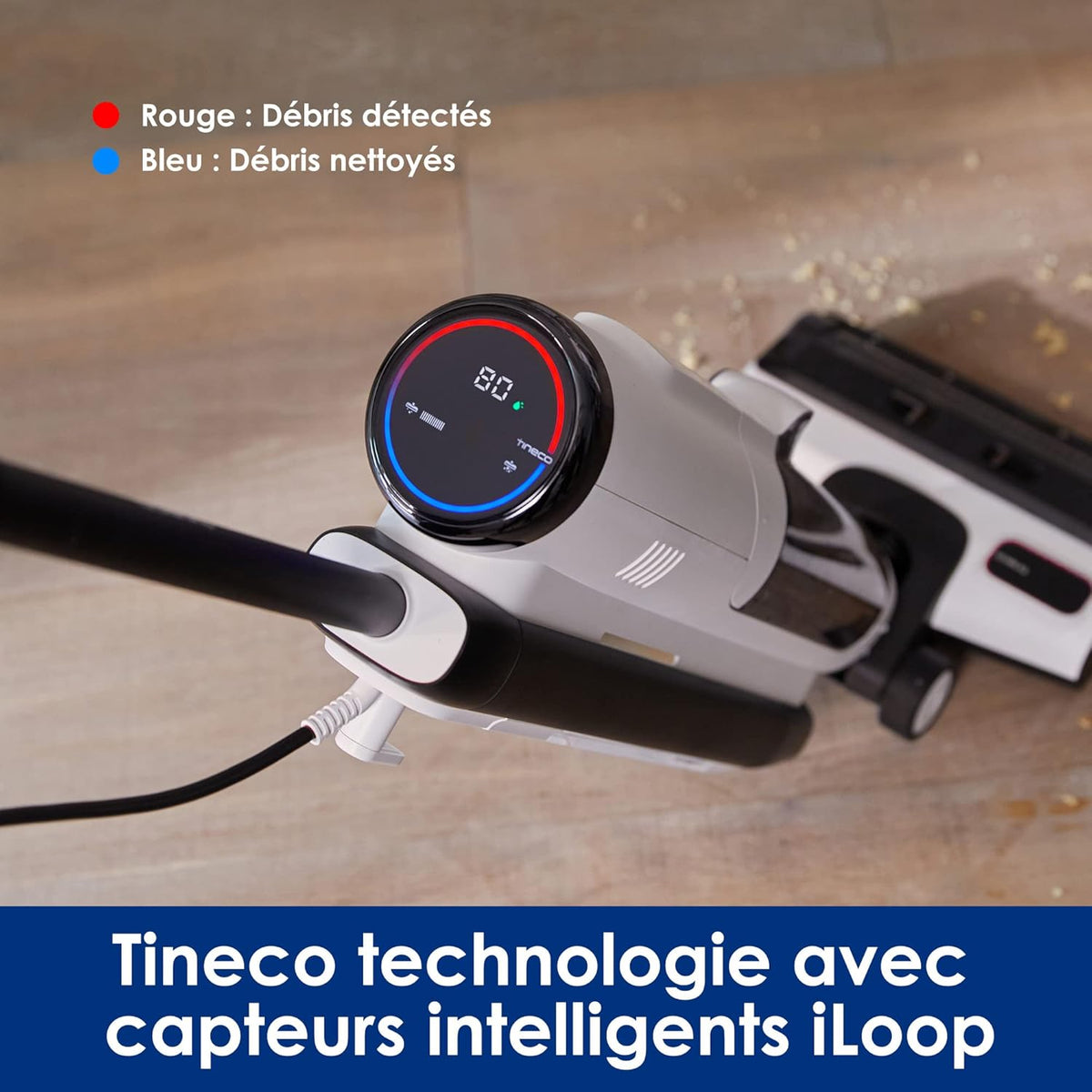 Tineco Floor One S5 Steam Limpiador a vapor caliente para suelos duros con pantalla digital, perfecto para suciedad difícil, limpieza sin productos químicos con cable