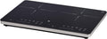 Placa de inducción doble WMF Kult X, 2 fuegos, placa de cocción hasta 28 cm, 2 zonas de cocción, 8 niveles, detección de ollas, pantalla táctil, vitrocerámica, función de temporizador, 3500 W