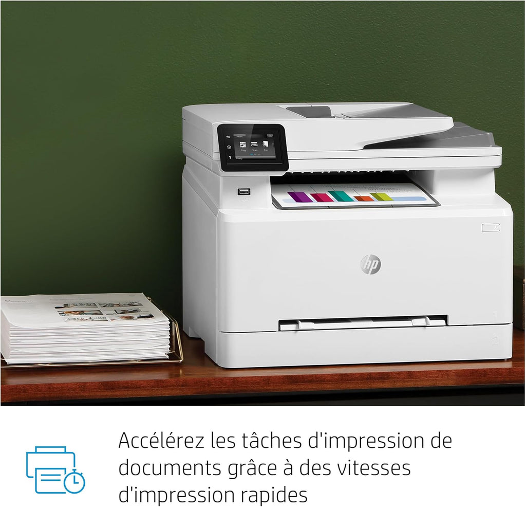 Impresora multifunción láser a color HP Color LaserJet Pro MFP 3302fdwg, fax, impresión automática a doble cara, pantalla táctil, Wi-Fi, Ethernet, USB, HP Wolf Pro Security