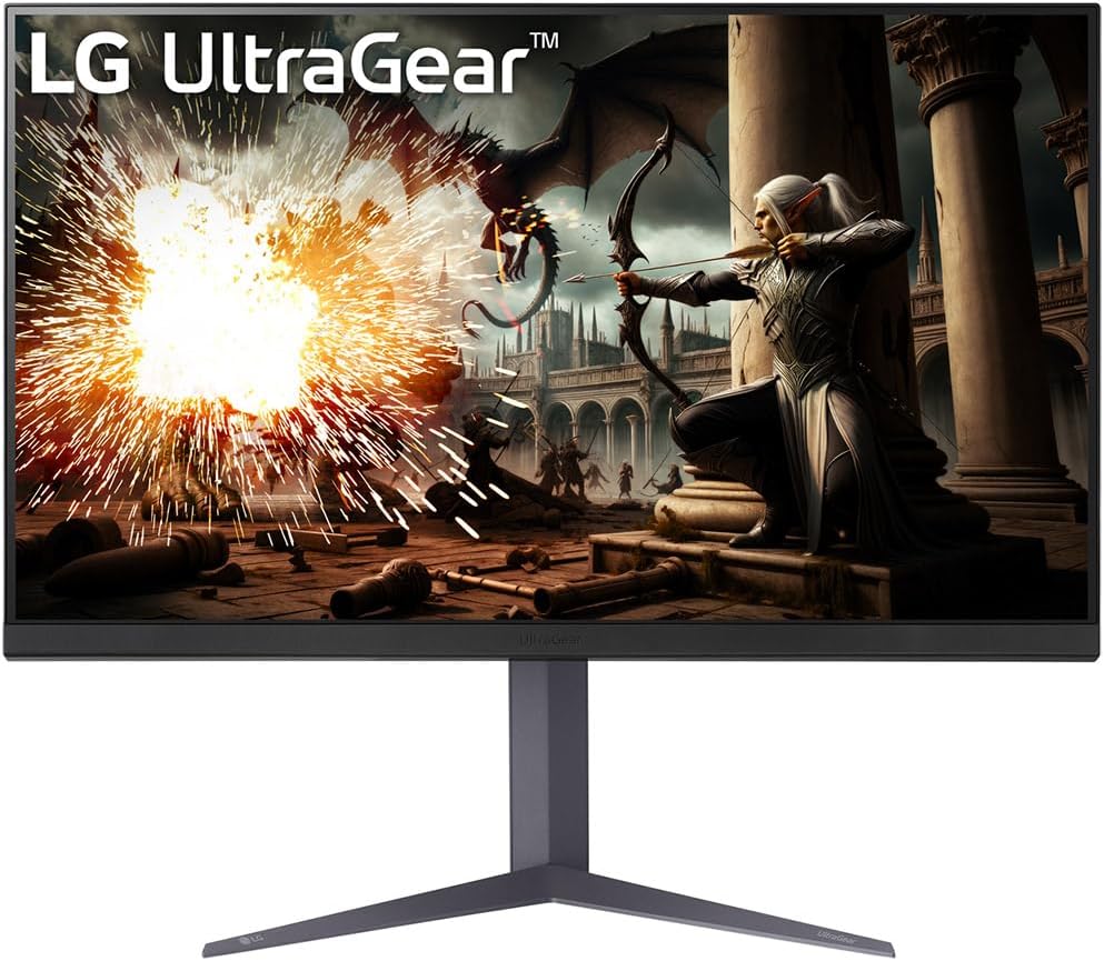 Monitor gaming LG Ultragear™ 32GS75Q-B.AEU de 32" - Panel IPS con resolución QHD (2560x1440), 1ms 180Hz, DisplayHDR™ 400, sRGB 99% (CIE1931), AMD FreeSync, compatible con NVIDIA G-Sync
