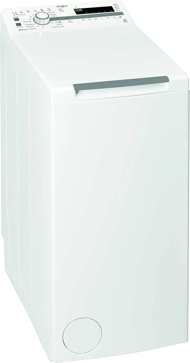Whirlpool - Lavadora de carga superior 6,5 kg TDLR 65230SS EU/N blanco, 1200 rpm, tecnología 6th sense y freshcare, motor universal, eficiencia NEL D