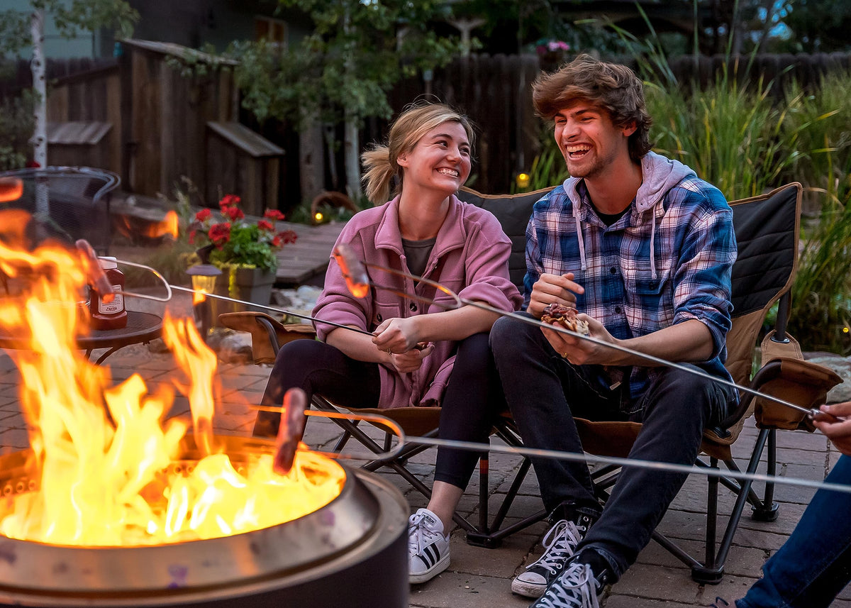 Hoguera Solo Stove Bonfire 2.0 con soporte, sin humo, cenicero extraíble, acero inoxidable, 49,5x44,5 cm, 11,4 kg, gris