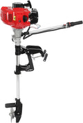 Motor fueraborda, 4 tiempos 6 CV, motor de gasolina para embarcaciones, 63 cm³. Refrigerado por aire. Motor fueraborda para botes inflables, barcos de pesca, kayaks de pesca