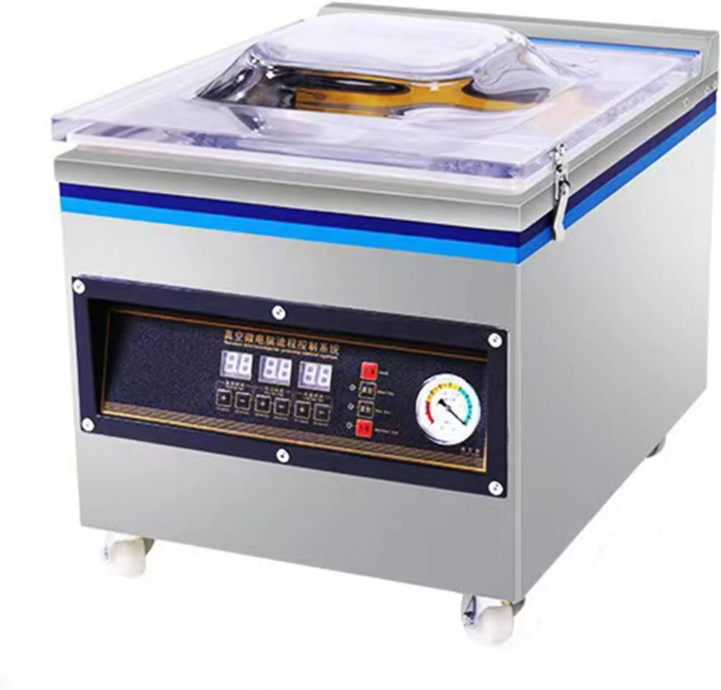 Pakowarka Próżniowa Komorowa, Automatyczna Pakowarka Próżniowa Komercyjna O Mocy 360 W Ze Stali Nierdzewnej, Długość Zgrzewania 32 Cm, Regulacja Czasu, Do Towar