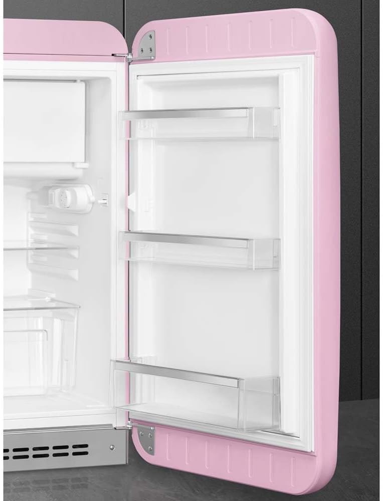 Refrigerador Smeg estilo años 50 FAB10R de una puerta, 122 L