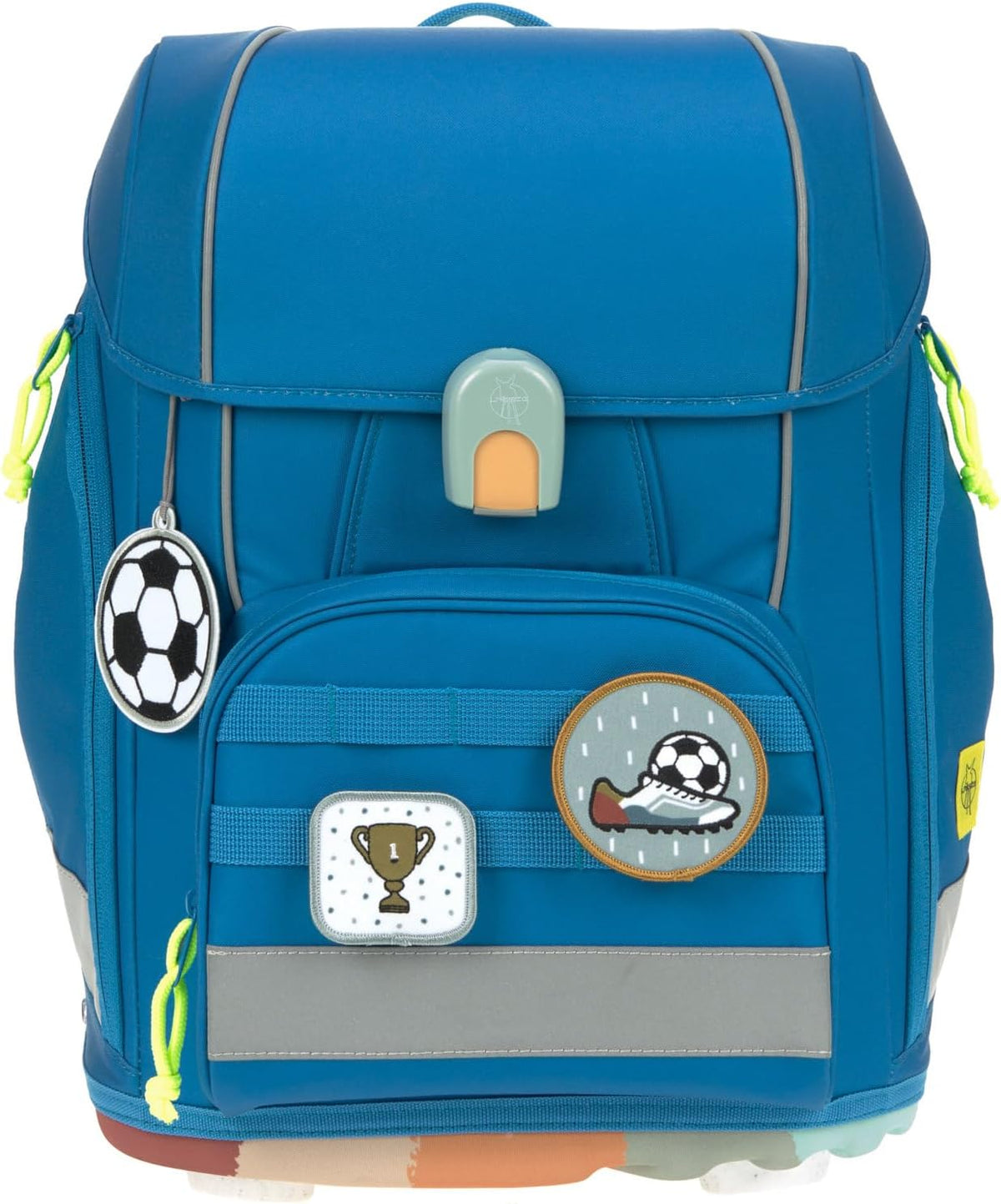 LÄSSIG Set de mochila escolar de 7 piezas para niños/School Set Boxy Unique Negro