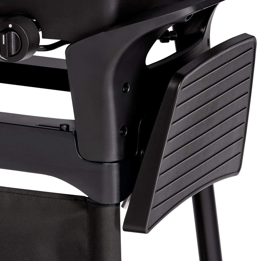 EndersGasgrill Urban II Pro, parrilla de mesa, función de asado, cocción y horneado, 2 quemadores de acero inoxidable, con termómetro para parrilla, parrilla para balcón y camping, carcasa de aluminio fundido, rejilla de hierro fundido, #2062