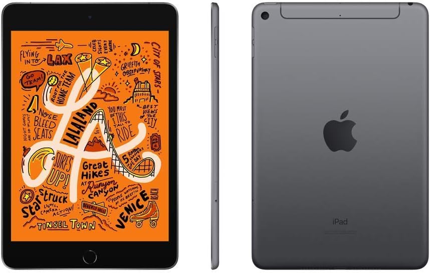 Apple iPad Mini de 2019 (7,9 pulgadas, Wi-Fi + Cellular, 256 GB) Gris espacial (Reacondicionado)