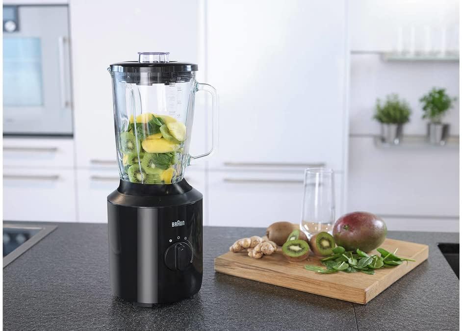Braun JB 3150BK PowerBlend 3 Blender, Szkło, 800 W, 1500 L, Czarny