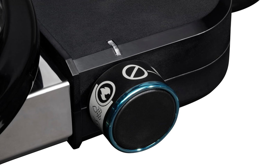 Barbacoa eléctrica Weber Lumin, hasta 315 °C, con termómetro en la tapa, rejillas de hierro fundido vitrificado, superficie de cocción de 33 x 49 cm, negro (1502045)
