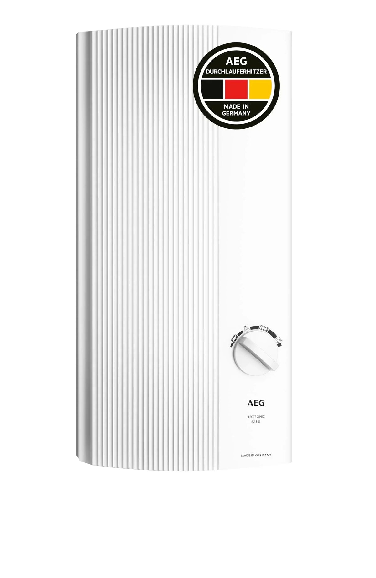 Calentador de paso AEG DDLE Basis 18/21/24 kW conmutable, selección de temperatura continua, 400V VDE, clase de eficiencia energética A, 222390