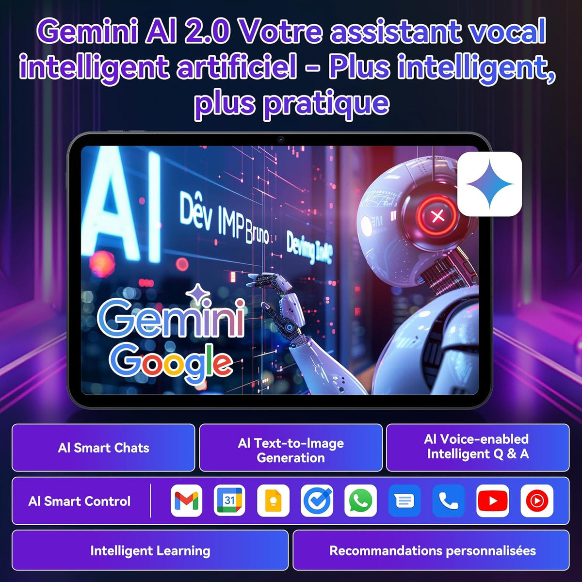 Tableta T60 Pro de 13,4 pulgadas con teclado y lápiz óptico, Android 15, 24 GB RAM + 256 GB ROM (2 TB TF), FHD+ 120Hz, Widevine L1, 10000mAh, Octa-Core con IA Gemini, GPS/Face ID, 4 años de garantía, Gris