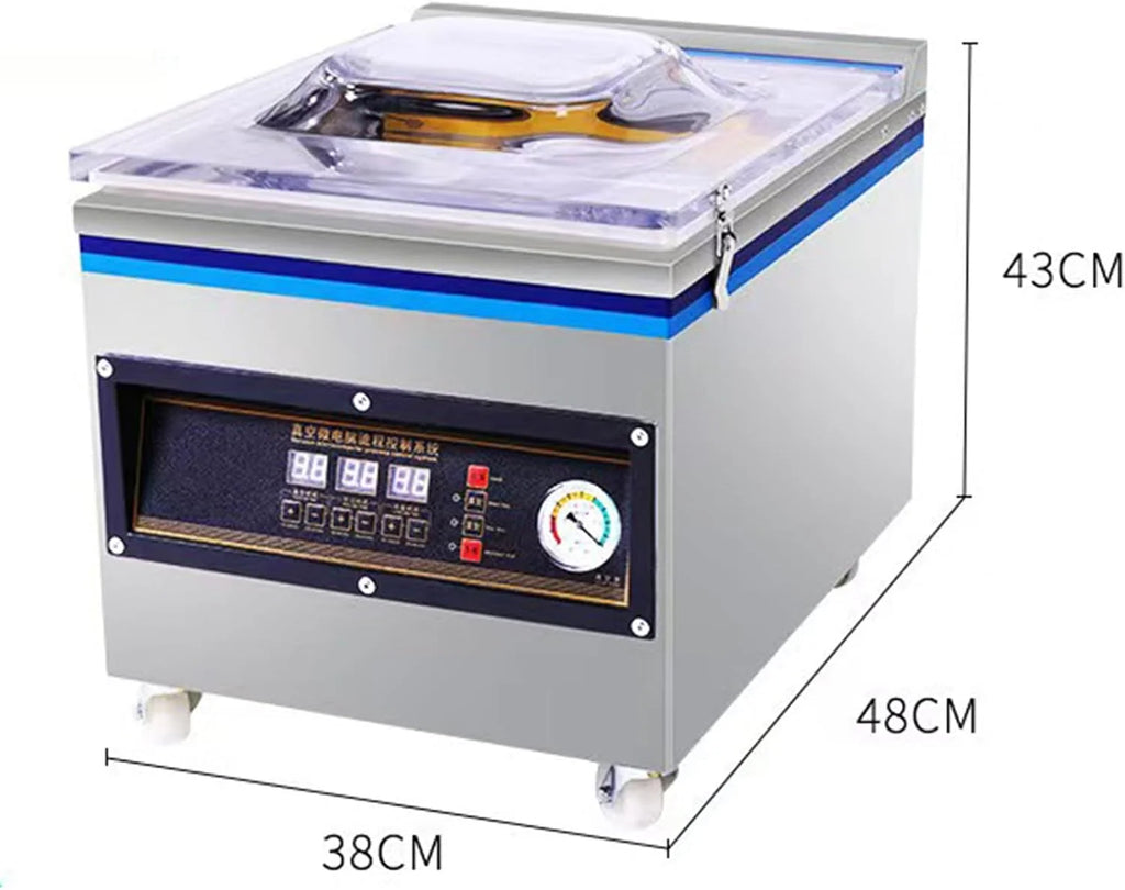 Pakowarka Próżniowa Komorowa, Automatyczna Pakowarka Próżniowa Komercyjna O Mocy 360 W Ze Stali Nierdzewnej, Długość Zgrzewania 32 Cm, Regulacja Czasu, Do Towar