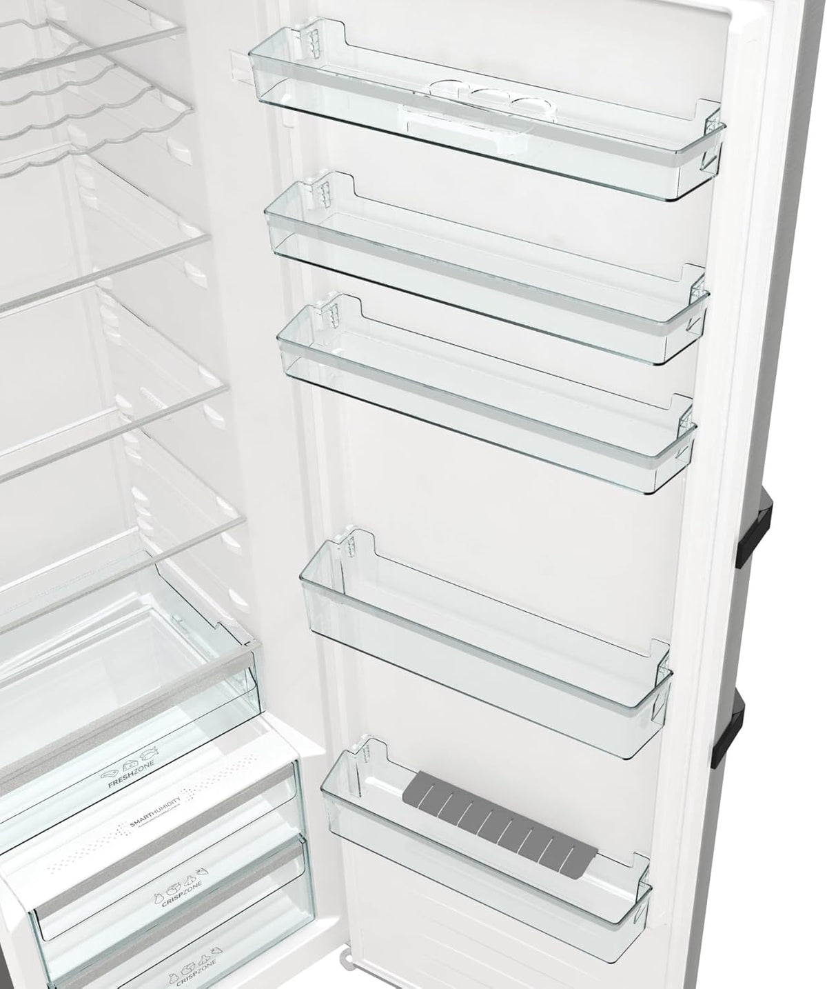 Frigorífico Gorenje R 619 DAXL6/AdaptTech/FreshZone/Función de enfriamiento rápido/Sistema de refrigeración por circulación de aire/Pantalla LED / 398l / 185cm / Clase energética D/Acero inoxidable